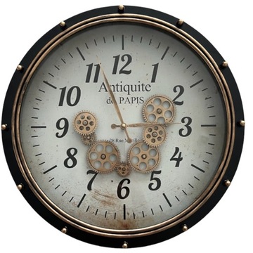 ZEGAR ŚCIENNY METALOWY NOWOCZESNY DESIGN 42CM
