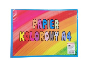 Zeszyt Papier kolorowy do wycinanek A4 8 kartek