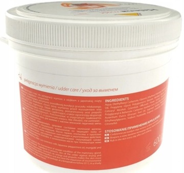 Over Helena Maść 600g do wymion z mieta pieprzową