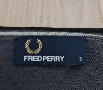 Fred Perry S sweter wełna/ bawełna