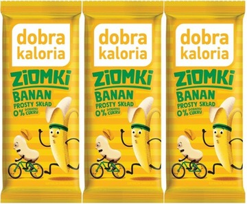 ZESTAW DOBRA KALORIA BATON ZIOMKI Banan z ORZECHÓW NERKOWCA 32g | PRZEKĄSKA