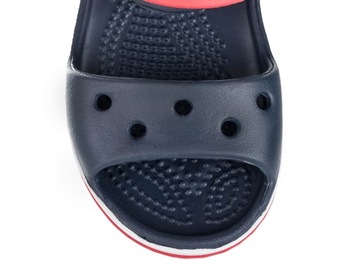 32-33 Обувь Детские сандалии на липучке Crocs Crocband ТЕМНО-СИНИЙ КРАСНЫЙ 12856