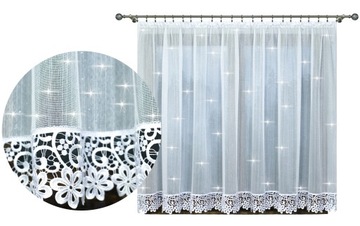 GOTOWA FIRANA SZRON SREBRNY WŁOS 400x140 GLAMOUR