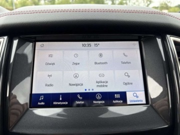 Ford Ranger V Podwójna kabina Facelifting 2019 2.0 EcoBlue 213KM 2020 Ford Ranger Thunder Czujniki LED Tempomat KeyLess Hak 3.5t AppLink, zdjęcie 14