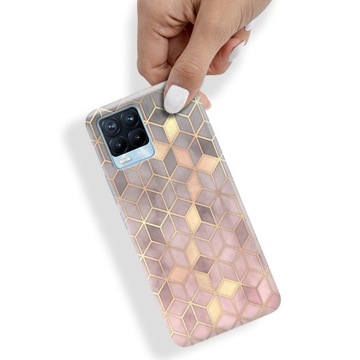 Etui do REALME 8 Marmurki Obudowa Case TOP Wzory