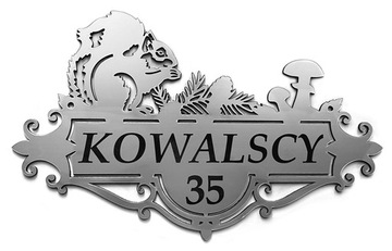 ТАБЛИЧКА для дверей, дома, ворот, ФАМИЛИЯ, гравировка, Фамилии, НОМЕР, 29х18, УФ-фильтр