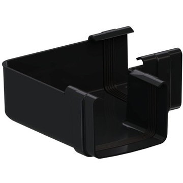 KROP PVC NAROŻNIK UNIWE RYNNA KWADRATOWA 135 CZERŃ