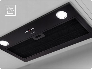 Zestaw Kernau Kitchen Connect Płyta + Okap Czarny