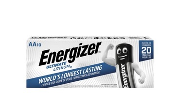 Baterie litowe R6 AA Energizer 10 sztuk WYDAJNE!