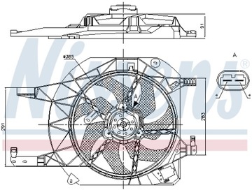NISSENS VENTILÁTOR CHLADIČŮ 85883