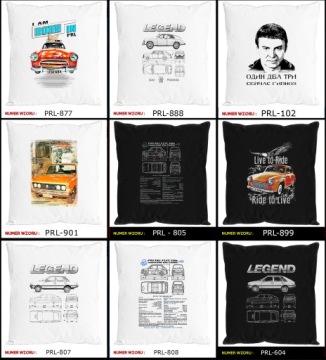 Футболка PILLOW PRL маленькая Fiat 126p гольф УЗОРЫ!!!