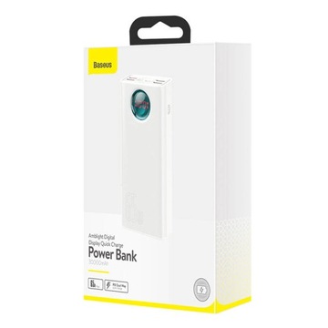 BASEUS POWERBANK 30000 мАч USB-C LIGHTNING MICRO PD QC 65 Вт LED КАБЕЛЬ USB-C