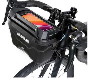 WILDMAN TORBA ROWEROWA NA KIEROWNICĘ SAKWA NA ROWER ETUI NA TELEFON 3L