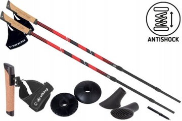 Kije Nordic Waliking Trekking Viking Kube PRO HIT!