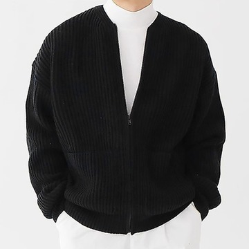 Men's Fashion Sweater Coat Fall Knit Solid Color H