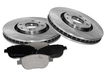 Tarcze x2 + klocki PRZÓD C4 C5 307 308 XSARA PARTNER