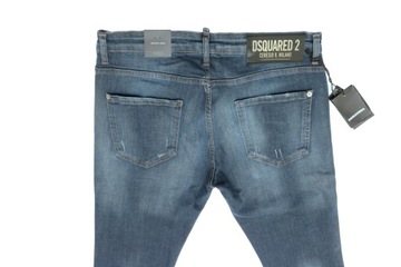 DSQUARED SPODNIE DSQ ORYGINALNE SLIM LYCRA 30