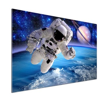 Panel dekor szkło Astronauta 100x70 cm + KLEJ