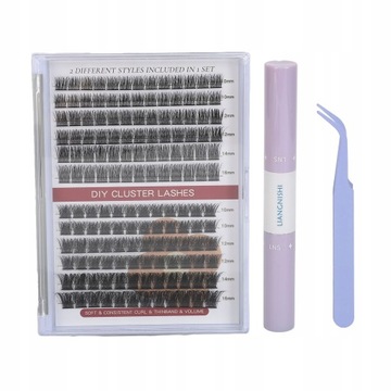 Портативный набор для наращивания ресниц своими руками 2 в 1