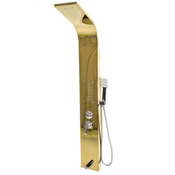 АККУМУЛЯТОРНАЯ ДУШЕВАЯ ПАНЕЛЬ ДУШЕВАЯ КОЛОННА ГИДРОМАССАЖНЫЙ ДОЖДЕВОЙ ДУШ ЗОЛОТО