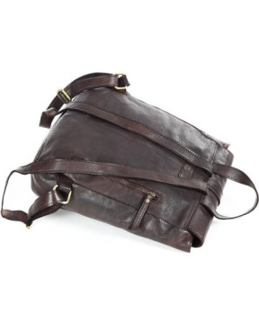 Женский кожаный рюкзак шоколадно-коричневый А4 - MARCO MAZZINI vs30c