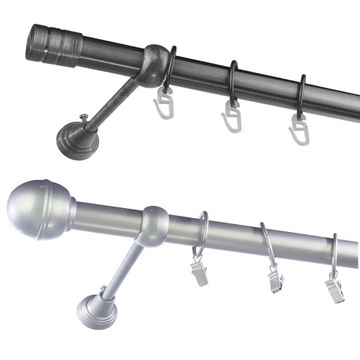 Karnisz metalowy fi 25 pojedyńczy 570 cm