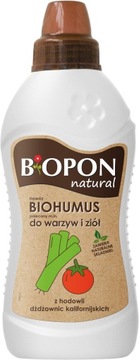 BIOPON Biohumus Nawóz organiczny, naturalny płyn do Warzyw i ziół 1L
