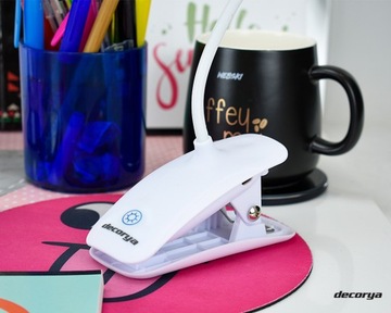 LAMPKA LED Z KLIPSEM DO CZYTANIA NA DOTYK