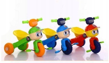 Трехколесный велосипед с педалями, СКЛАДНОЙ, светодиодные цвета.