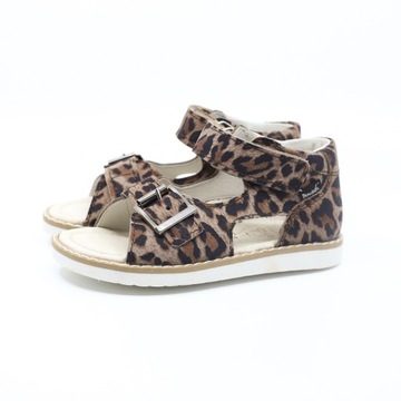 КОЖАНЫЕ САНДАЛИИ ДЛЯ ДЕВОЧЕК MRUGAŁA ROMA PANTERA размер 27