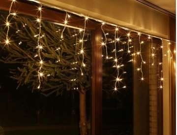 РОЖДЕСТВЕНСКАЯ ЕЛКА ОГНИ ICILS СВЕТОДИОДНЫЕ ЗАНАВЕСЫ ТЕПЛЫЙ БЕЛЫЙ ВСПЫШКА РОЖДЕСТВЕНСКАЯ ЕЛКА