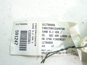 SAAB 9-3 VER2 MOTOREK OKNO 12788806