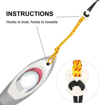 БЫСТРОСОЕДИНИТЕЛЬ ЛИНИИ ДЛЯ БУКСИРОВКИ ВОДНЫХ ЛЫЖ И ЛОДКИ