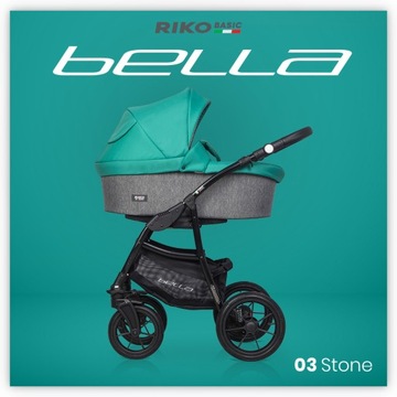 Детская коляска 2в1 BELLA Riko Basic СУМКА НА КОЛЕСАХ ТЕПЛЫЙ КОМПЛЕКТ