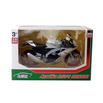 RMZ City Toy Diecast Metal Motorcycle Model 1:12 Scale Aprilia RSV4 RR1000