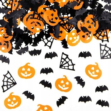 Konfetti Halloween Dynie Pajęczyny Nietoperze 15g
