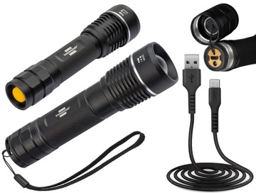 BRENNENSTUHL TL1200AF LATARKA LED AKUMULATOR 1250LM IP67 220M METALOWA USB