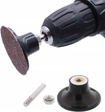 Опорный диск ROLOC диаметром 70 мм на шпинделе 6 мм Резиновая накладка для шлифовальной машинки