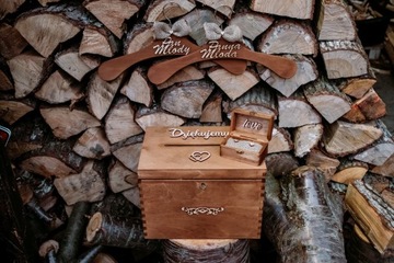 КОНВЕРТ, СВАДЕБНАЯ КОРОБКА, НАБОР ВЕШАЛОК В РУСТИКЕ БОХО