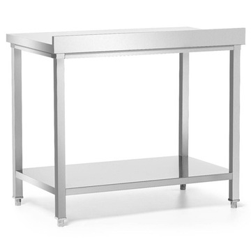 НАСТЕННЫЙ СТОЛ ИЗ НЕРЖАВЕЮЩЕЙ НЕРЖАВЕЮЩЕЙ С ПОЛКОЙ, ПРИВИНЧИВАННЫЙ 80X60X85 FORGAST FG15331