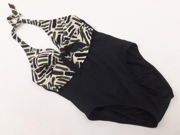 M&S stylowy STRÓJ KĄPIELOWY wzory RETRO _ 38