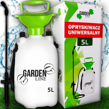OPRYSKIWACZ CIŚNIENIOWY OGRODOWY RĘCZNY UNIWERSALNY PLECAK DŁUGA LANCA 5L