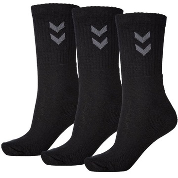 SKARPETY HUMMEL 3-PACK BASIC czarne 022030-2001 r. 32-35