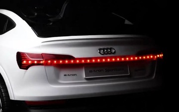 AUDI E-TRON NA AKUMULATOR SKÓRA PILOT S-LINE AUTO 4X4 MIĘKKIE KOŁA EVA