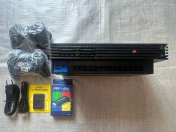 КОНСОЛЬ PLAYSTATION 2 PS2 ТОЛСТЫЙ КОМПЛЕКТ РАБОЧИЙ ГАРАНТИЯ SONY PAD