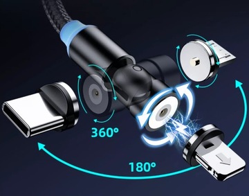 kabel usb c szybkie ładowanie magnetyczny kabel usb c kątowy micro usb