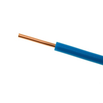 PRZEWÓD KABEL DRUT 1x6 DY 450/750V MIEDŹ NIEBIESKI