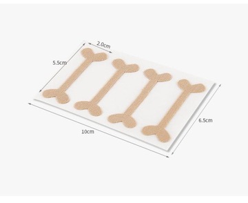 4 ЗАПЛАТКИ ДЛЯ ВРАСТНЫХ НОГТЕЙ, ПОЛОСКИ С ПРЯЖКАМИ