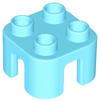 LEGO Duplo Taboret Medium Azure Jasnoniebieski