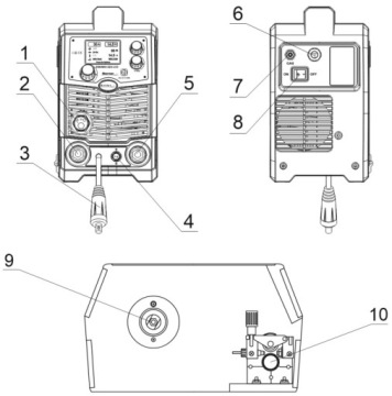 СВАРОЧНЫЙ МАШИНА SHERMAN DIGIMIG 220 LCD SYNERGY MIG MAG